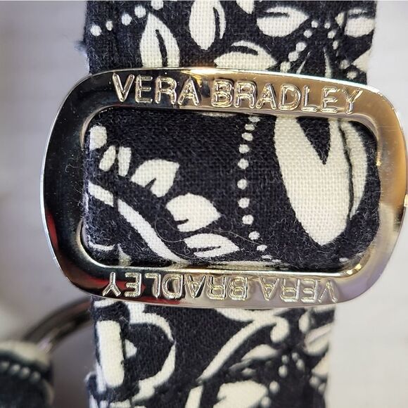 Vera Bradley Black Flowered Purse - Picture 3 of 8